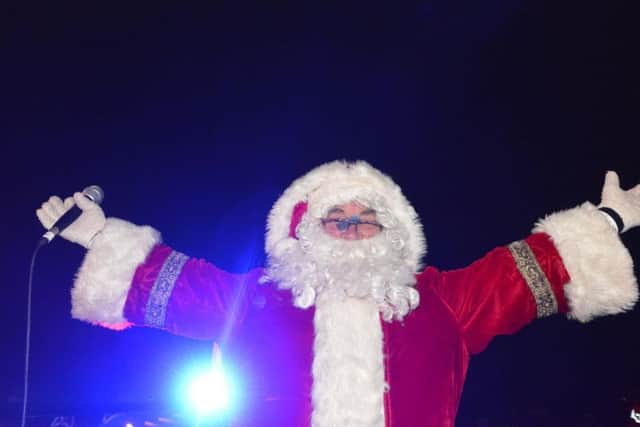 Santa was at the light switch on in Seaham.