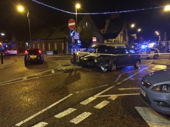 The scene of the crash on St Luke's Terrace in Sunderland.
Photo by OWERS MEDIA.