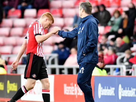 Duncan Watmore goes off against Millwall.