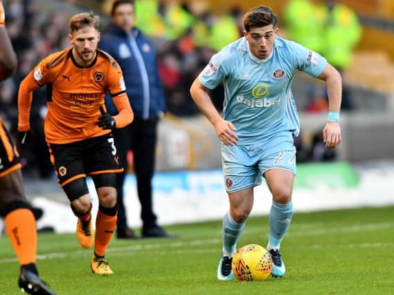 Lynden Gooch in action at Wolves. Pictures by Frank Reid.