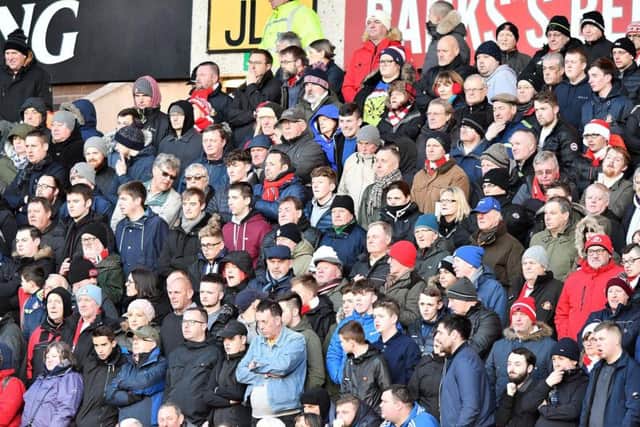 Sunderland fans at Molineux, around 1,500 were in the away end.