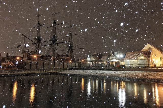 Hartlepool Marina in the snow. Photo by Ashley Foster.