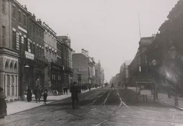 Fawcett  Street where looters stole pianos, trumpets and organs.