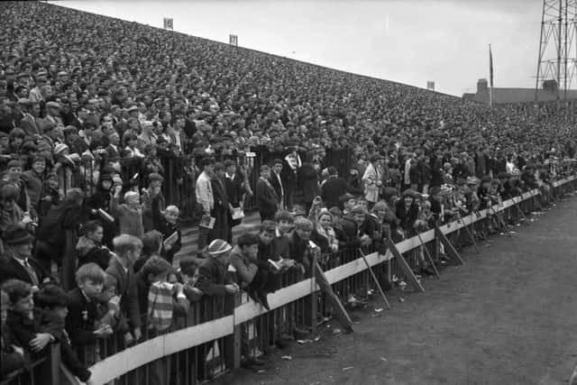 Huge crowds for a 1960s game at Roker Park.