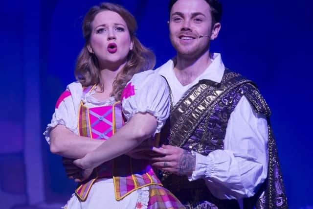 Jessica Pease and Ray Quinn star in Cinderella