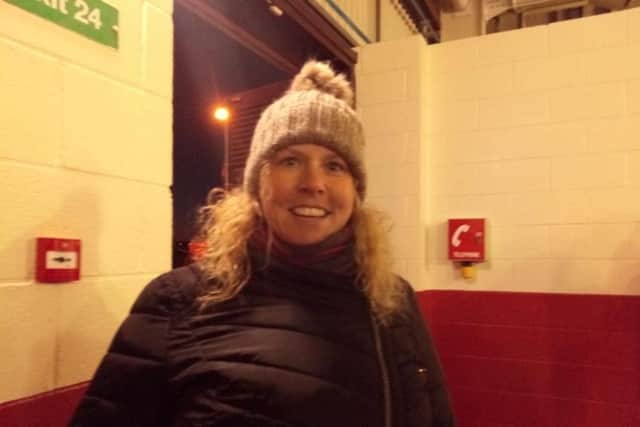 Sam Firth, 41, has been going to the matches since she was 10 years old.