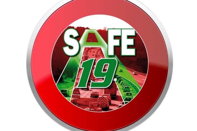 Our Safe A19 campaign logo.