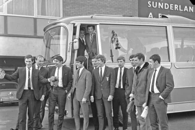 Len Ashurst, second right, with his Sunderland teammates in 1968.