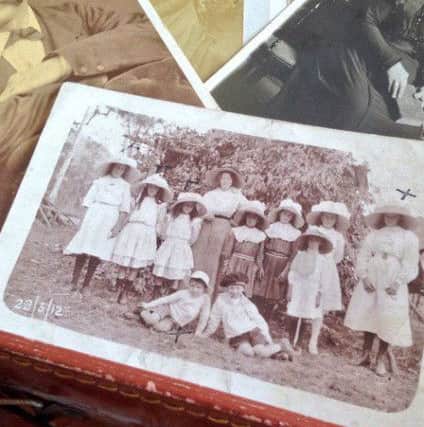The old box of letters and photographs from Queensland which sparked Jane's interest in the story. 
Aunt Edie's box of treasures.  This photograph of Queensland schoolchildren in May 1912.