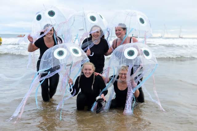The jellyfish were raising funds for Epilepsy Research