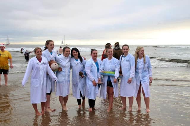 The Boxing Day dip at Seaburn. Picture: Barry Barraclough.