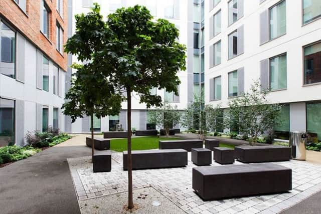 A courtyard will be set up for students to enjoy.  Image with courtesy of 5 Star PR and Marketing.