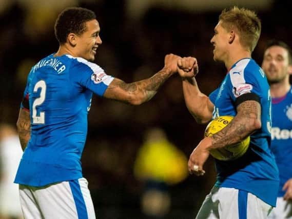 James Tavernier [left] has been linked with a move to Sunderland
