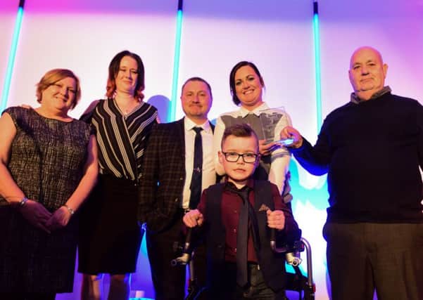 Special Recognition Award winner Lynn Murphy along with fellow award winners who were part of Team Bradley, at last year's Sunderland Echo Best of Wearside Awards.