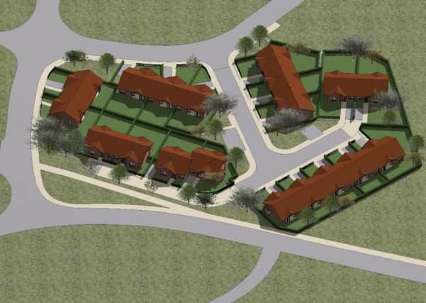 New bungalows which are being built by Durham Aged Mineworkers Homes Association in Abbey Drive, Houghton.