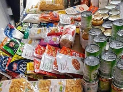 Just a snapshot of the donated food then passed on to those in need by Dawdon's Youth Hub team.