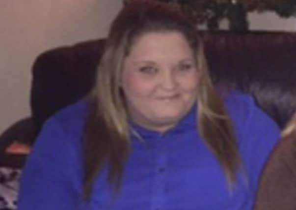 Hannah Straughan before her weight loss.