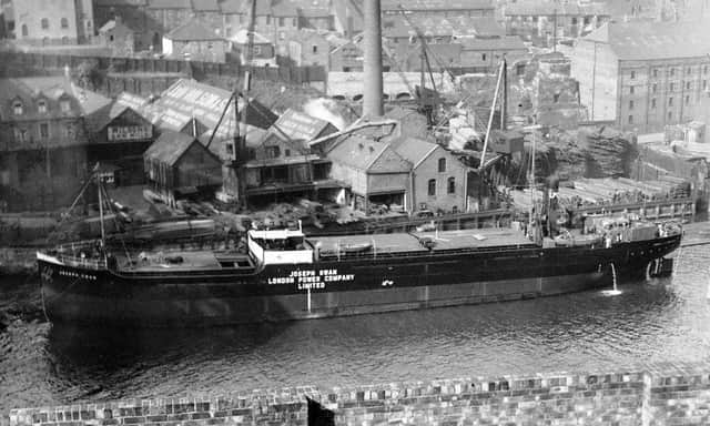 The Joseph Swan at North Quay, Monkwearmouth, in 1938.