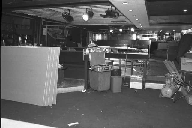 Inside the nightclub in 1983.
