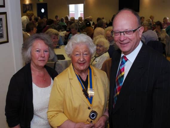 Ethel Armstrong (centre) has been honoured with an MBE