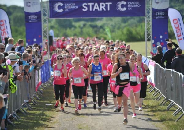 Race for Life competitors at Herrington Country Park last year