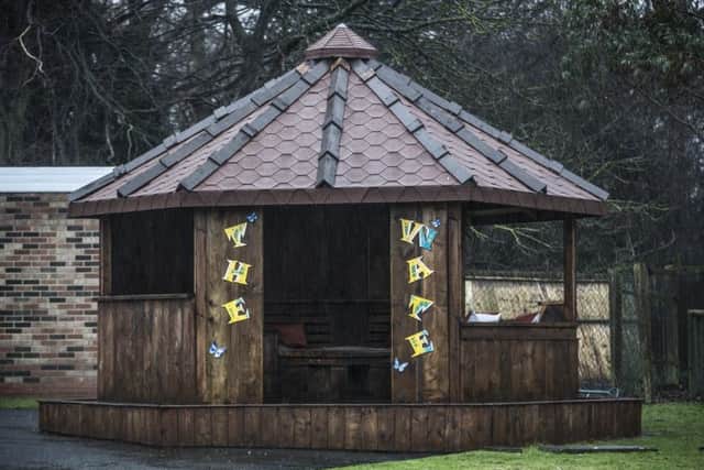 The new yurt at Monument Children's Home in Sunderland.