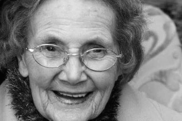 Rhoda Compton, who has died aged 96.