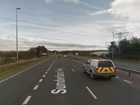 The A1231 Sunderland Highway eastbound. Copyright Google Maps.