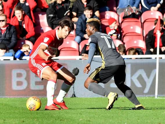 Didier Ndong in action against Middlesbrough.