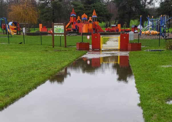 The park on the riverside in Chester-le-Street is among areas which have flooded in the past.