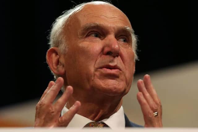 Liberal Democrat leader Sir Vince Cable who has said that shareholders and creditors, not taxpayers, should take the financial "hit" of saving struggling construction giant Carillion from collapse. Photo by Press Association.