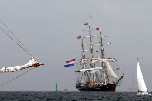 The Tall Ships Parade of Sail during the 2010 event.