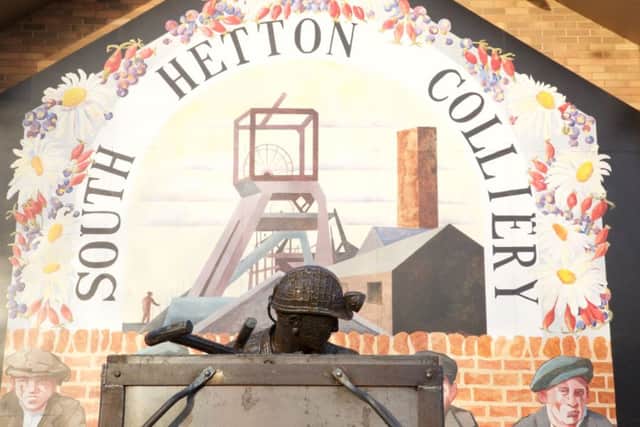 Kevins photo of the statue to commemorate the miners of South Hetton.