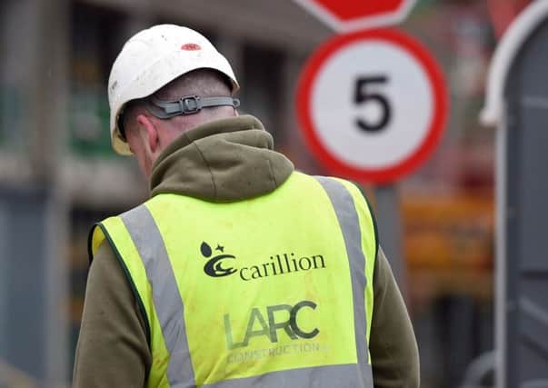 A Carillion worker. Picture by Joe Giddens/PA Wire