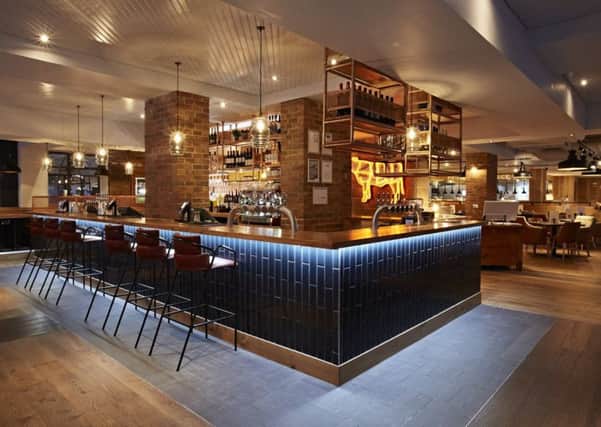 How the inside of Bar + Block will look once it launches in Durham's Millburngate development.