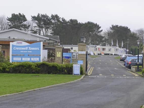 Cresswell Towers holiday park.