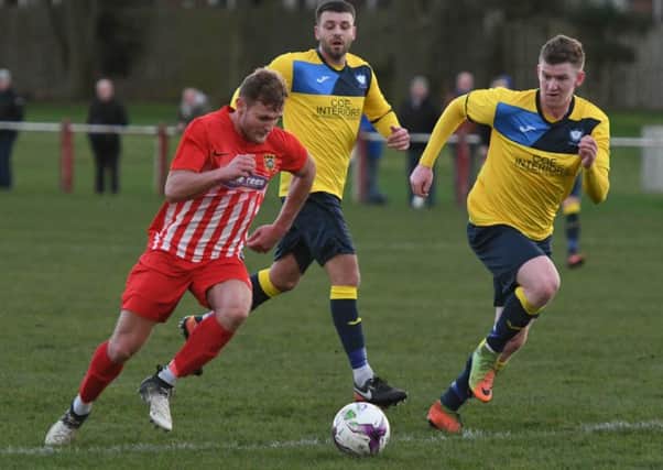 Ryhope CW (red/white) attack against Whitley Bay last month