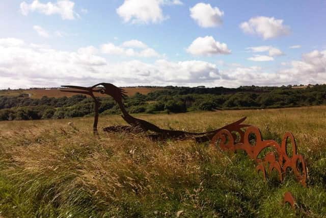 The Tern sculpture in Cotsford Field. Picture by National Trust/Kate Horne.