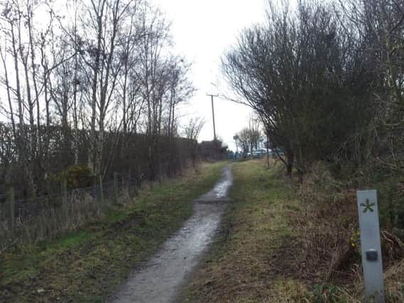 The public footpath in Kibblesworth where the burned cats were found. Pic: RSPCA.