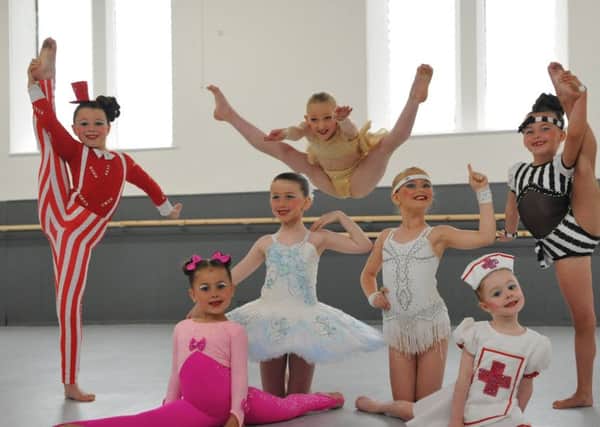 Dancers from Jessica Hall's Elite Dance in their refurbished Willmore Street studio.