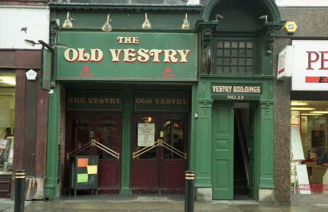 An archive photograph of the Vestry pub.