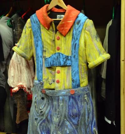 Pinocchio, one of hundreds of costumes in the wardrobe village