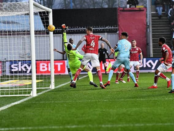 Marlon Pack diverts the ball into his own net for the equaliser