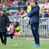 Lee Johnson and Chris Coleman watch the drama unfold at Ashton Gate.