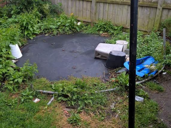 Lesley Iveson has been ordered to pay more than 600 for failing to clean up her garden - and could go to jail if she doesn't comply with the latest order. Pic: Durham County Council.