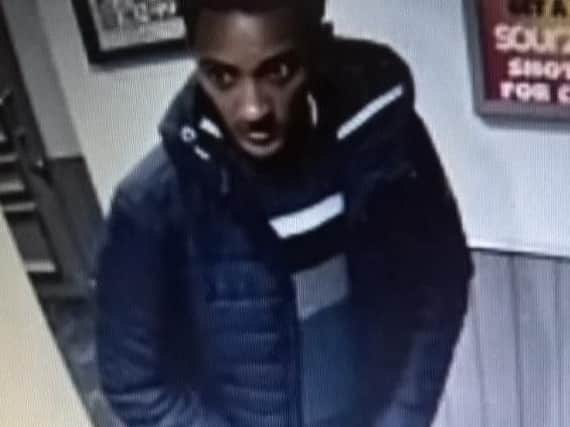 Police want to speak to this man in connection with an alleged sexual assault at Vesta Tilleys in Sunderland on Saturday, January 21.
