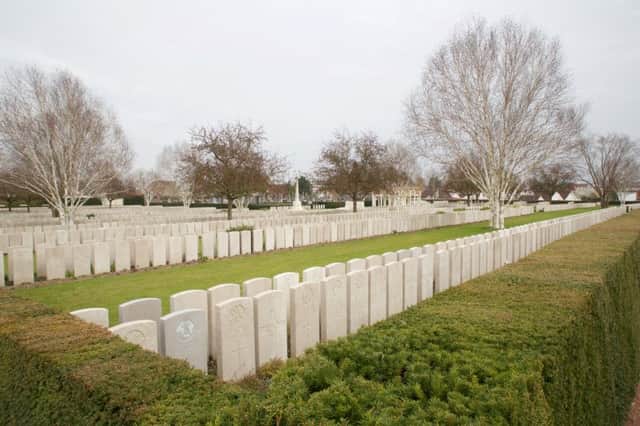 South Hetton man Maurice  Ellis died in battle at Bethune in northern France. Pictured is Bethune Cemetery.