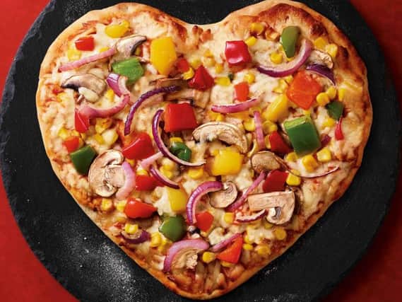 Asda Boldon is selling heart-shaped pizzas for Valentine's Day.