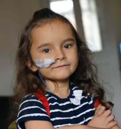 Chloe Gray was born with a bone marrow condition, which means she needs a stem cell donation in the long-term.