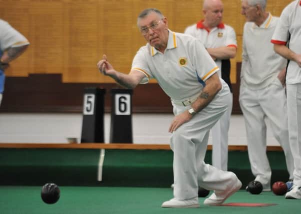 Houghton Kepier bowler Tony Grimes. Picture by Tim Richardson.